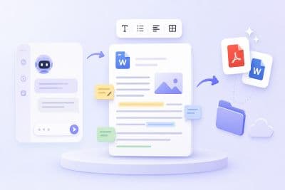 Turn chat into docs you can actually send.